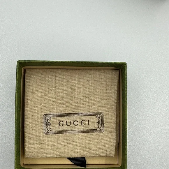 Gucci Silver Bracelet with Blue and Green Gems - Picture 9 of 10